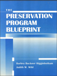 THE PRESERVATION PROGRAM BLUEB|PRINT